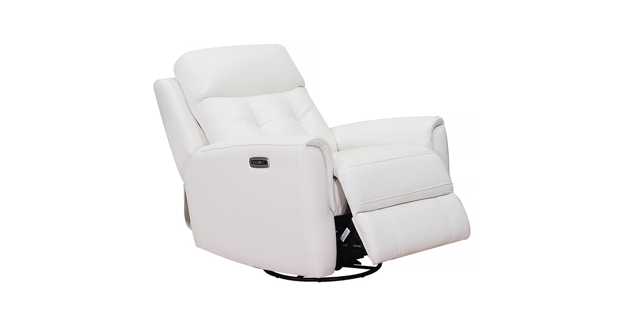 Torino Power Headrest Swivel Glider Leather Recliner