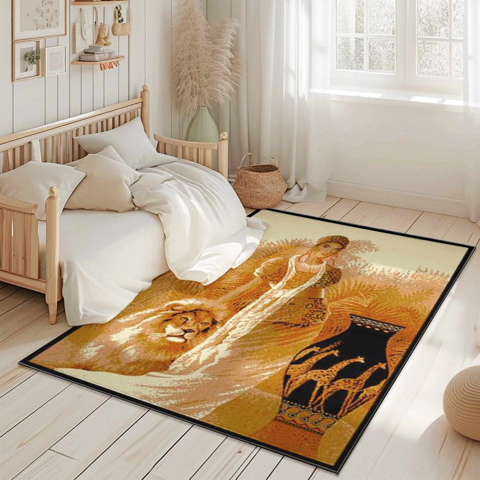 STAR Rug DESIGN 1108 Lady With Lion