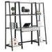 Pinckard 3-piece Ladder Desk Set Grey Stone and Black image