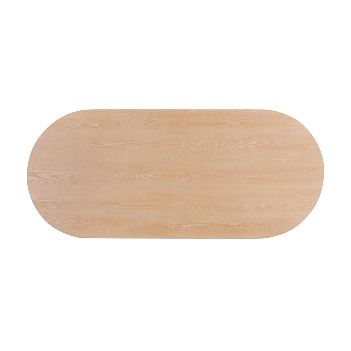 Marlow 102" Wood Oval Dining Table