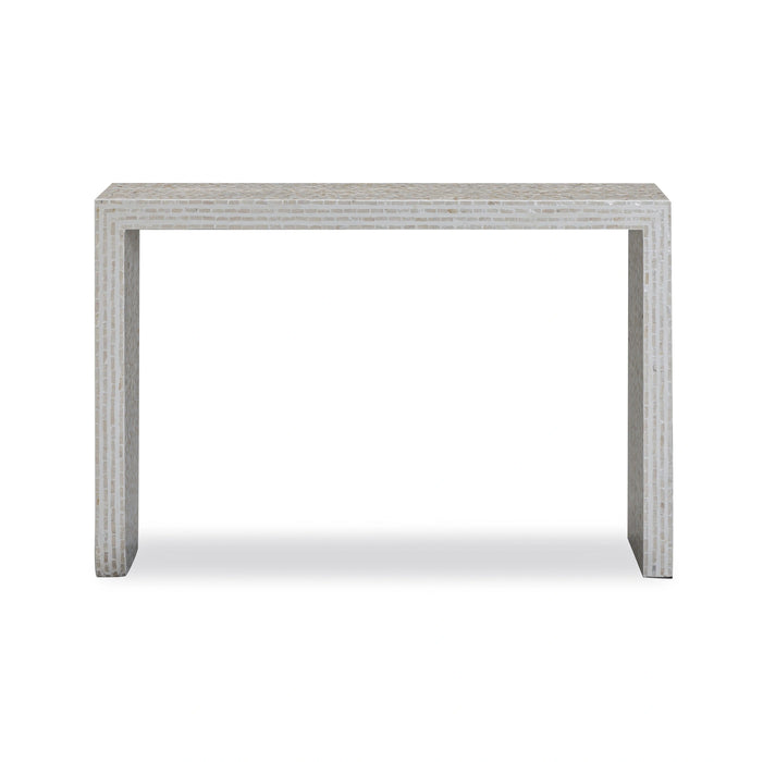 Cyprus 47" Cream Capiz Shell Console Table