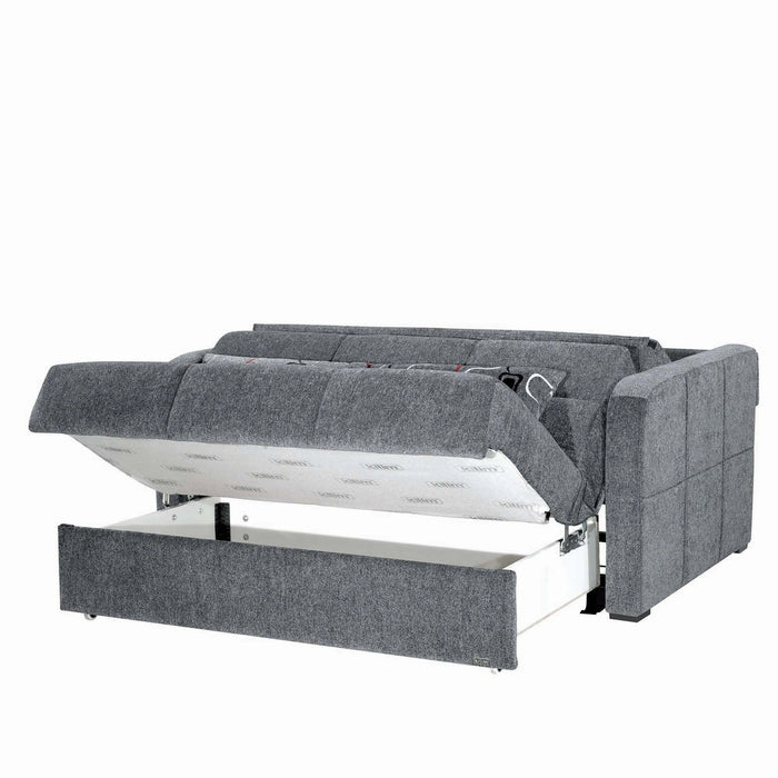 Ottomanson Ferra Fashion Collection Upholstered Convertible Sofabed with Storage