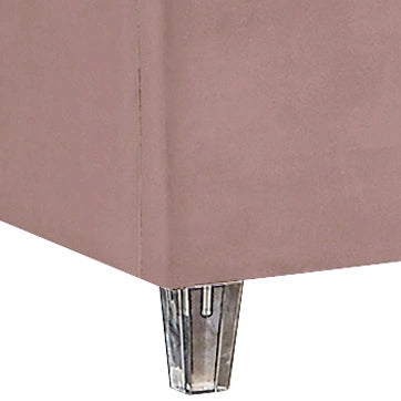 Candace Pink Velvet King Bed