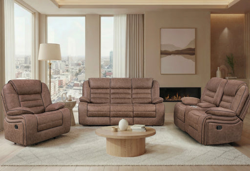 U2250 Brown Reclining Sofa/Console Reclining Loveseat