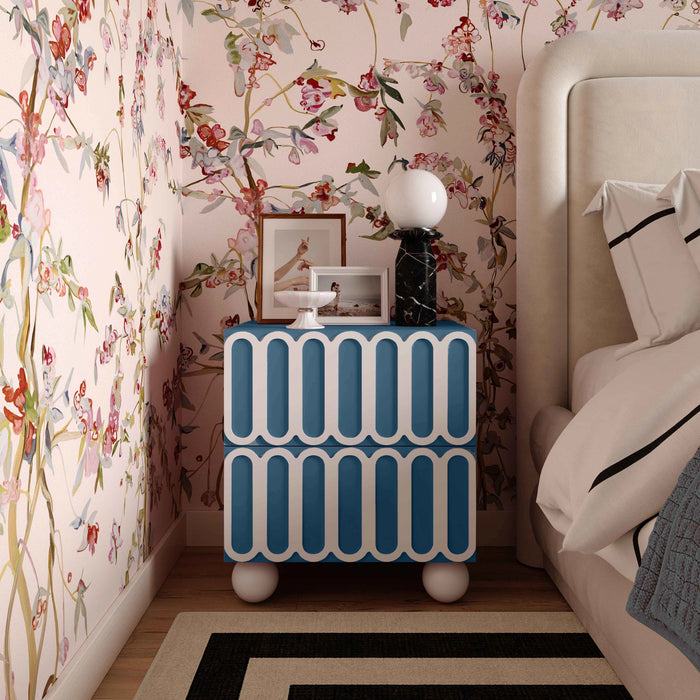 Tori 23" Motif 2-Drawer Nightstand
