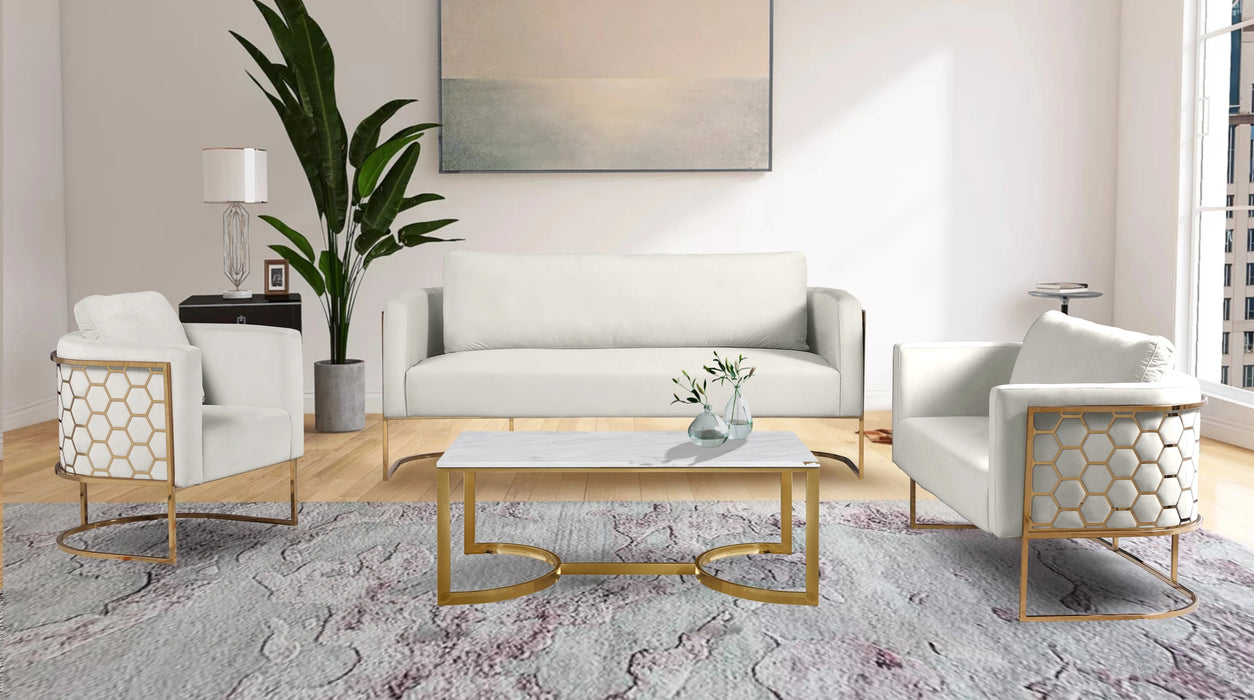 Casa Cream Velvet Chair