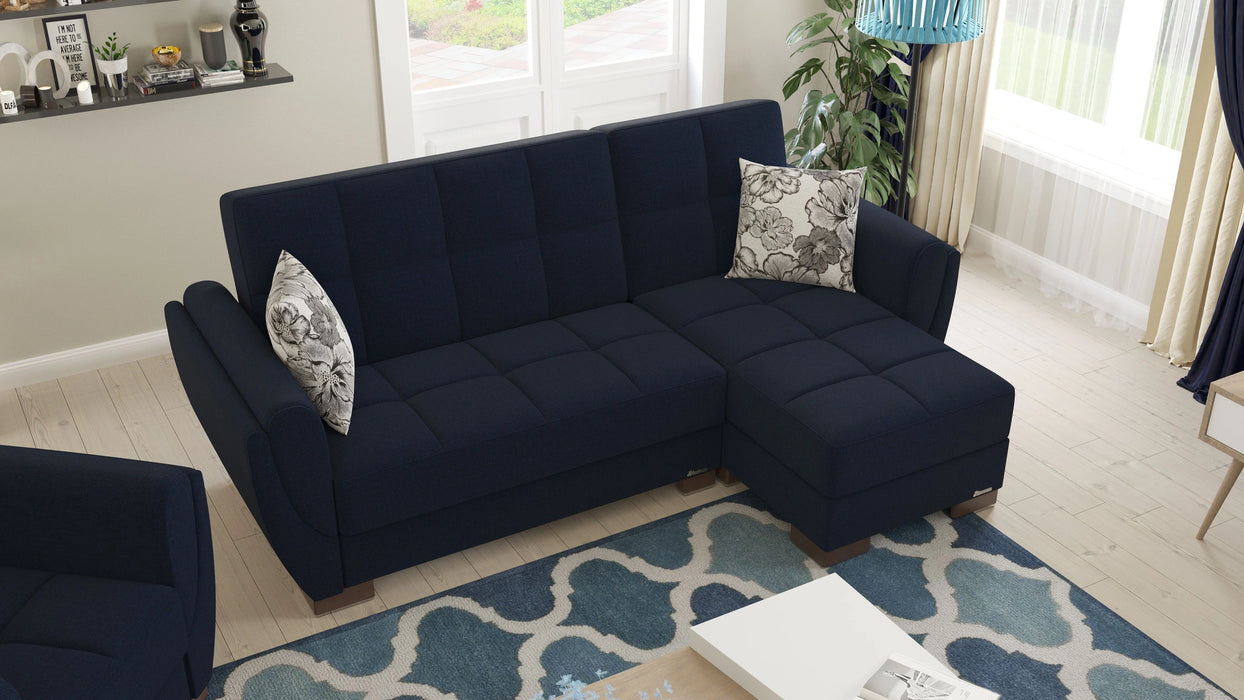 Ottomanson Armada Air Collection Upholstered Convertible Chaise Lounge with Storage