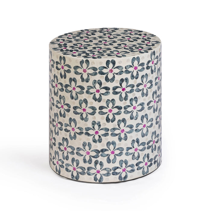 Lorna Capiz Shell Accent Stool