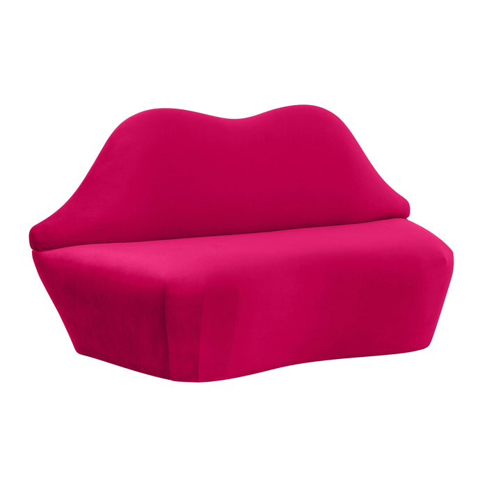Lips 68" Performance Velvet Settee