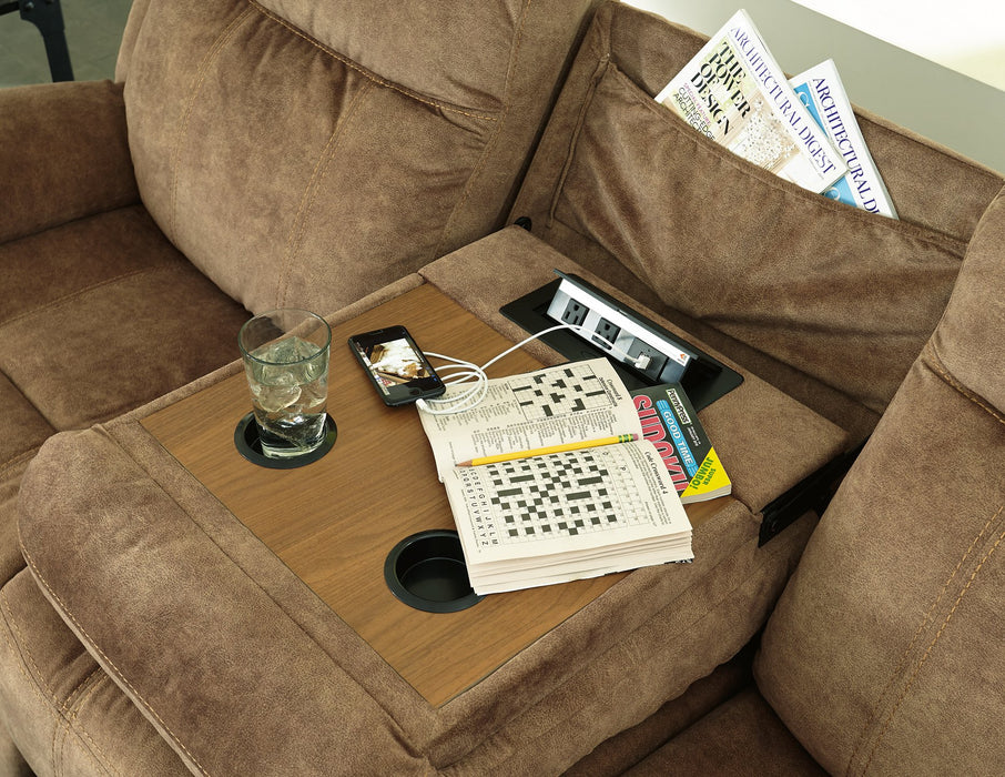 Huddle-Up Reclining Sofa with Drop Down Table