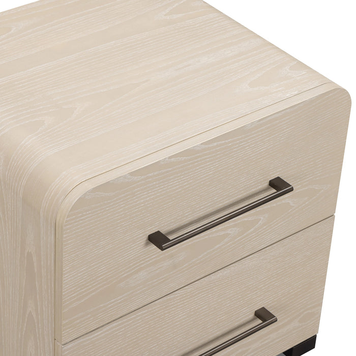 Marissa 22" Ash 2-Drawer Nightstand