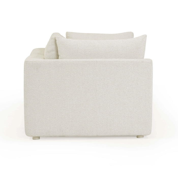Hangover 81" Cream Performance Fabric Outdoor Modular Loveseat