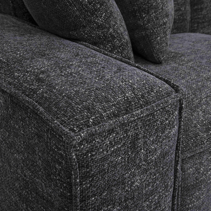 Mindy 115" Performance Chenille Basketweave Modular Sofa
