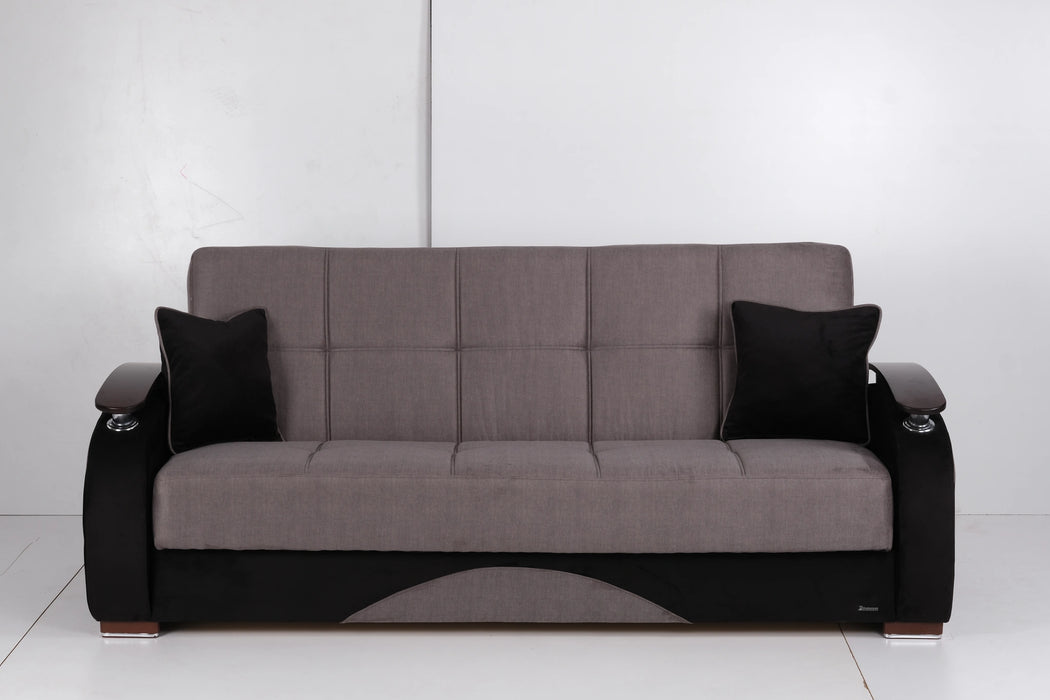 Ottomanson Yafah Collection Upholstered Convertible Sofabed with Storage