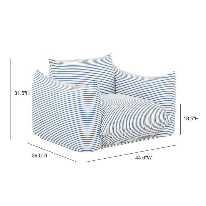 Saint Tropez Stuffed Indoor / Outdoor Armchair