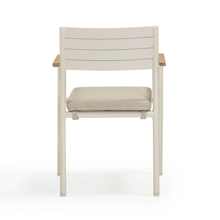 Sardinia Cream Performance Fabric Outdoor Dining Chair - Set of 2