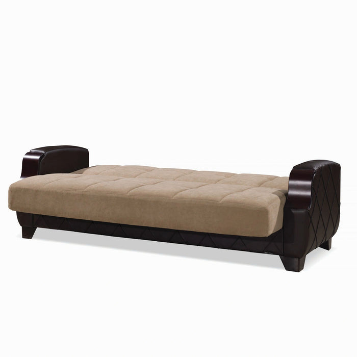 Ottomanson Molina Collection Upholstered Convertible Sofabed with Storage