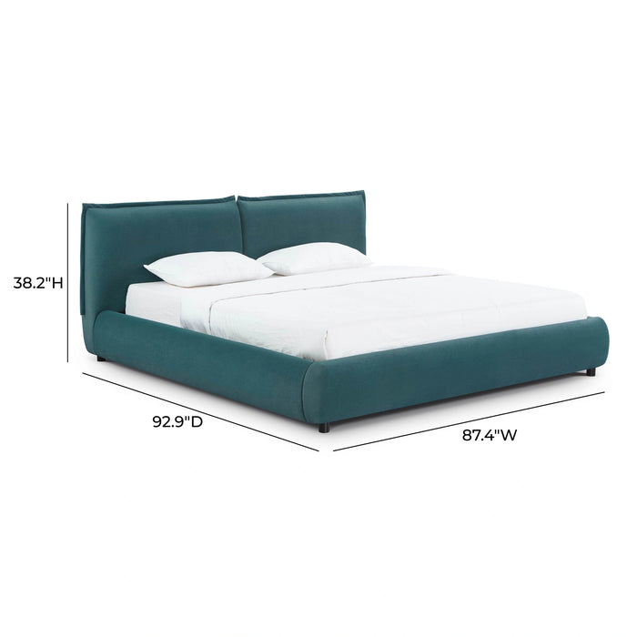 Mel Performance Faux Mohair Velvet Bed
