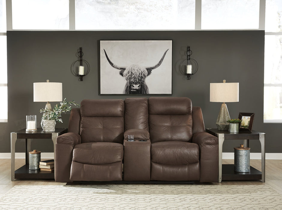 Jesolo Reclining Loveseat with Console - Home And Beyond