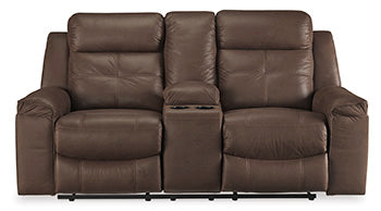 Jesolo Reclining Loveseat with Console - Home And Beyond