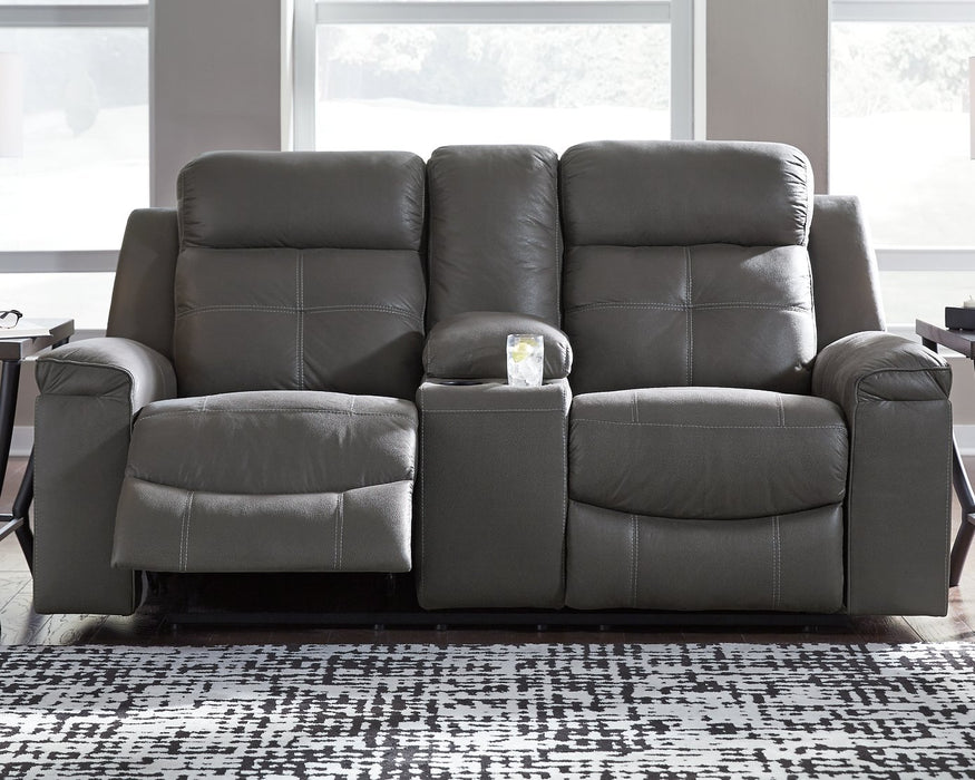 Jesolo Reclining Loveseat with Console - Home And Beyond