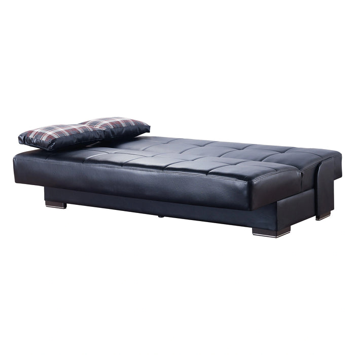 Ottomanson Soho Collection Upholstered Convertible Sofabed with Storage