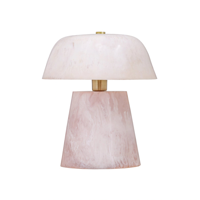 Pouty Pink Resin Table Lamp