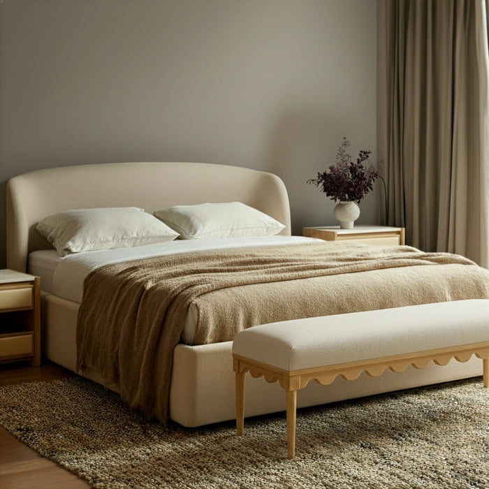 Oodle 56.5" Performance Vegan Mohair Bench