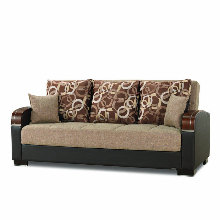 Ottomanson Mobimax Collection Upholstered Convertible Sofabed with Storage