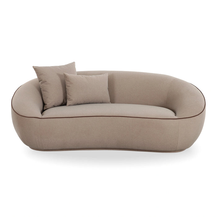Jenny 78" Taupe Performance Faux Mohair Loveseat