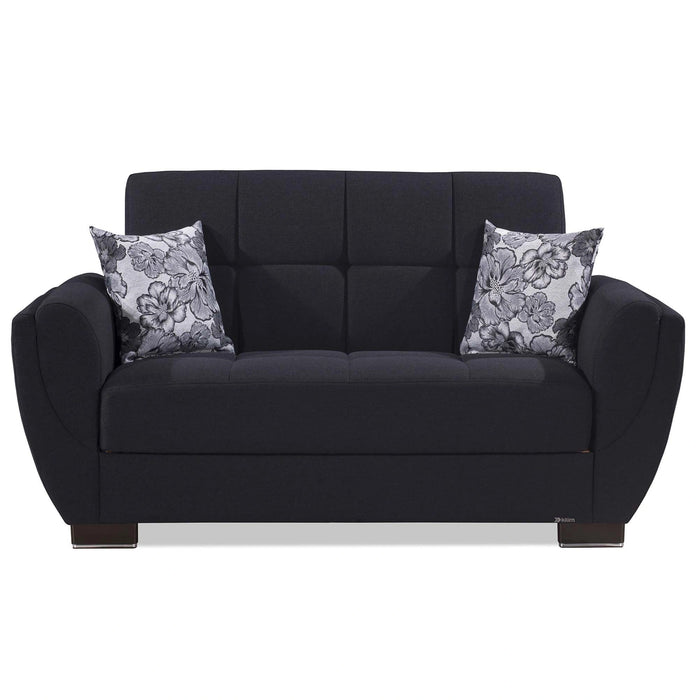 Ottomanson Armada Air Collection Upholstered Convertible Loveseat with Storage