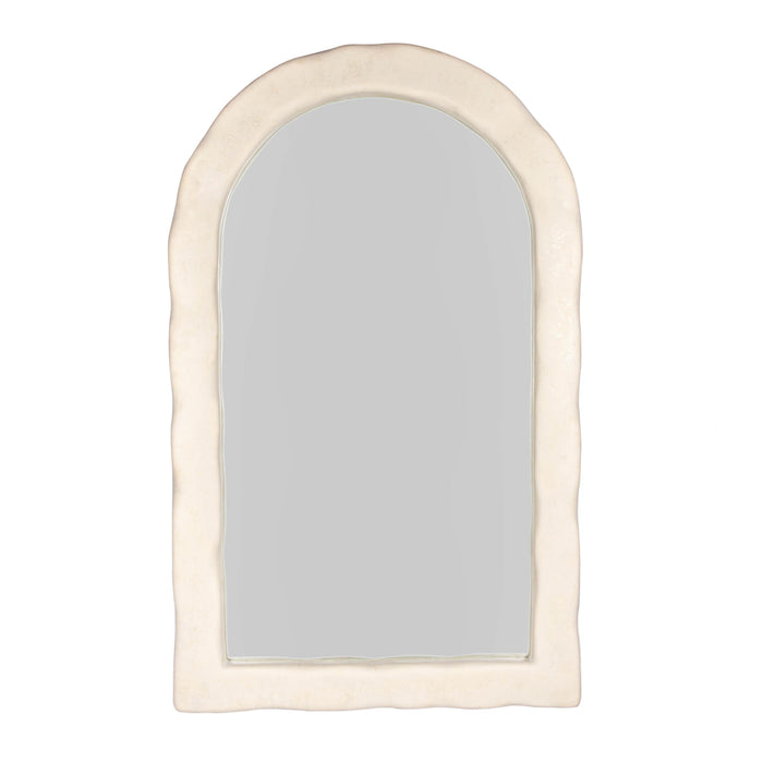 Kaia 48"X79" Cream Textured Floor Mirror