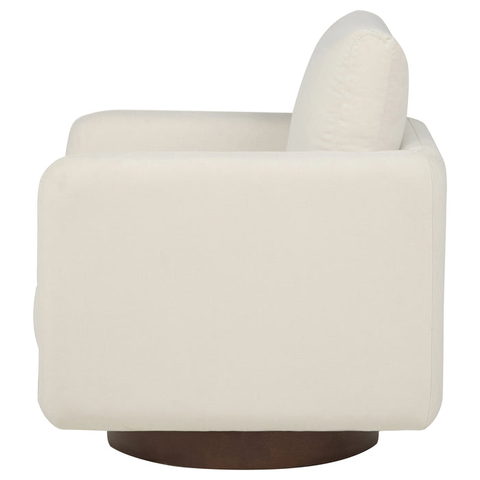 Iris Upholstered Swivel Accent Chair