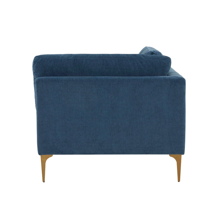 Serena Performance Velvet Modular Armless Chair