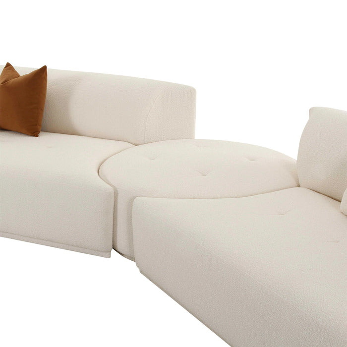Fickle Cream Boucle Modular Sofa