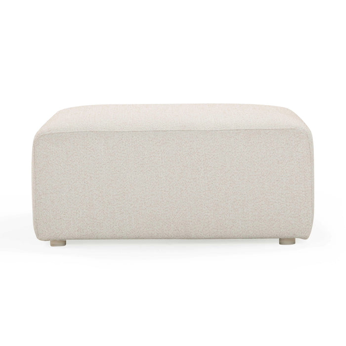 Hangover Cream Performance Fabric Outdoor Ottoman