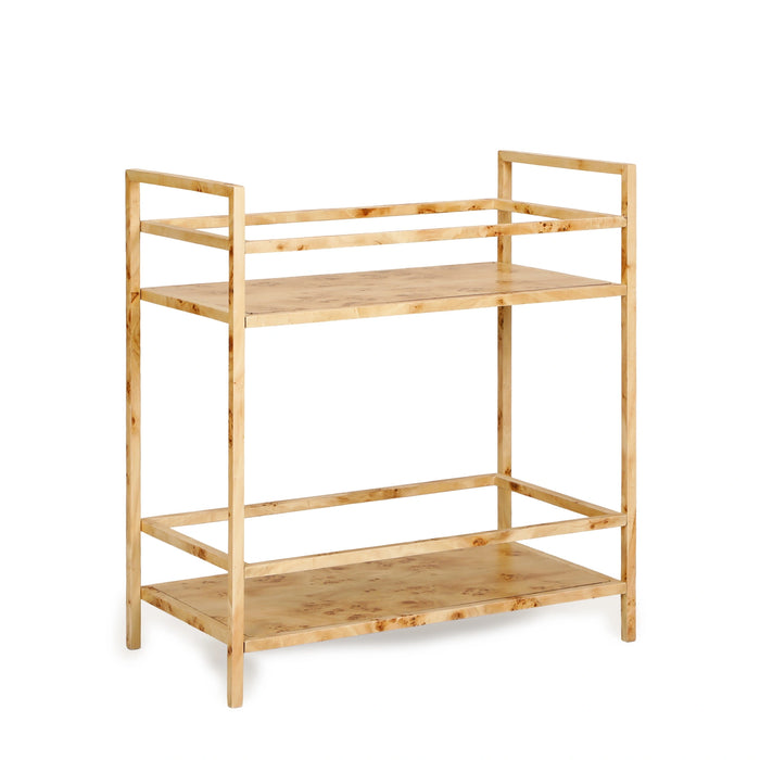 Destin Natural Burl Contract-Grade Bar Cart