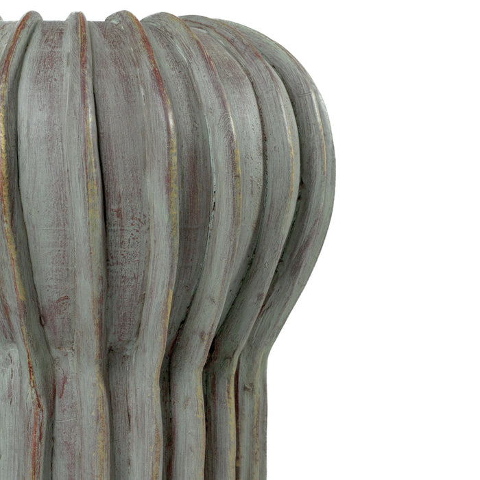 Visha Cream and Blue Terracotta Decorative Vase