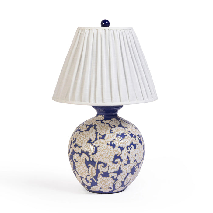 Diana Blue &amp; White Table Lamp