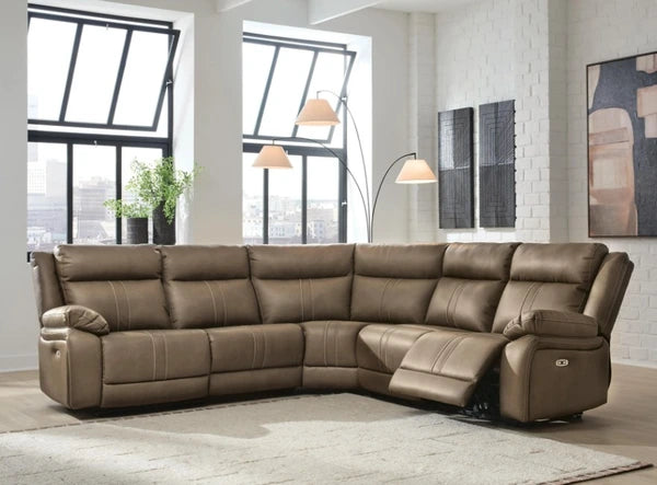 Max-Momentum 5-Piece Biscotti Zero Gravity Power Reclining L-Shape Sectional
