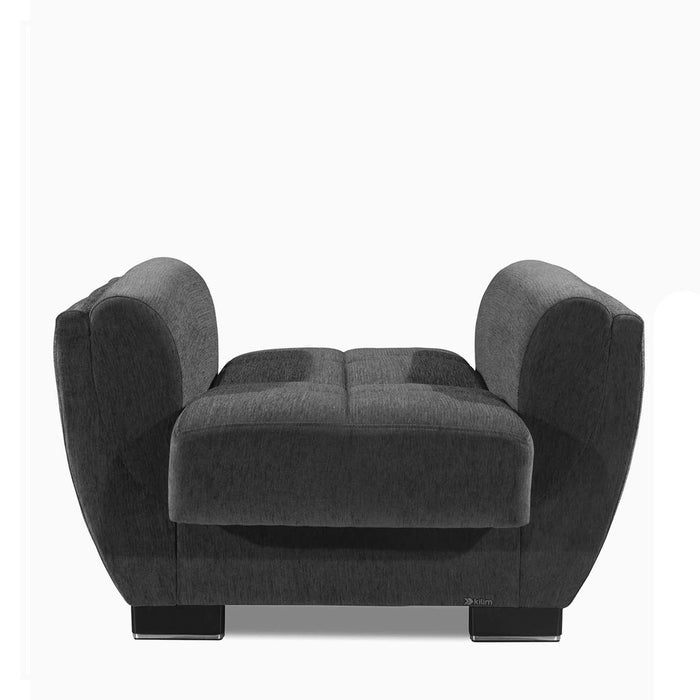 Ottomanson Armada Air Collection Upholstered Convertible Armchair with Storage