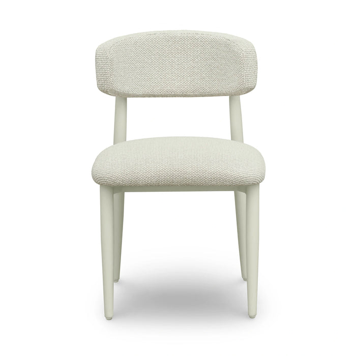 Annika Textured Contract-Grade Fabric Outdoor Dining Side Chair