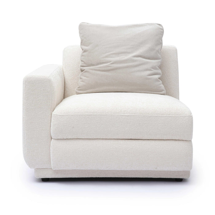 Perry Cream Performance Chenille Modular Corner Chair