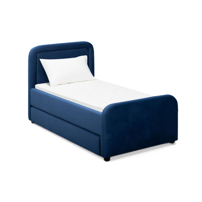 Briella Performance Velvet Trundle Bed in Twin