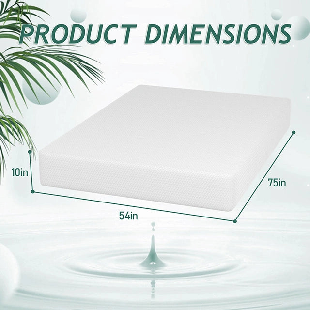 Forsythia 10" Green Tea Gel Memory Foam