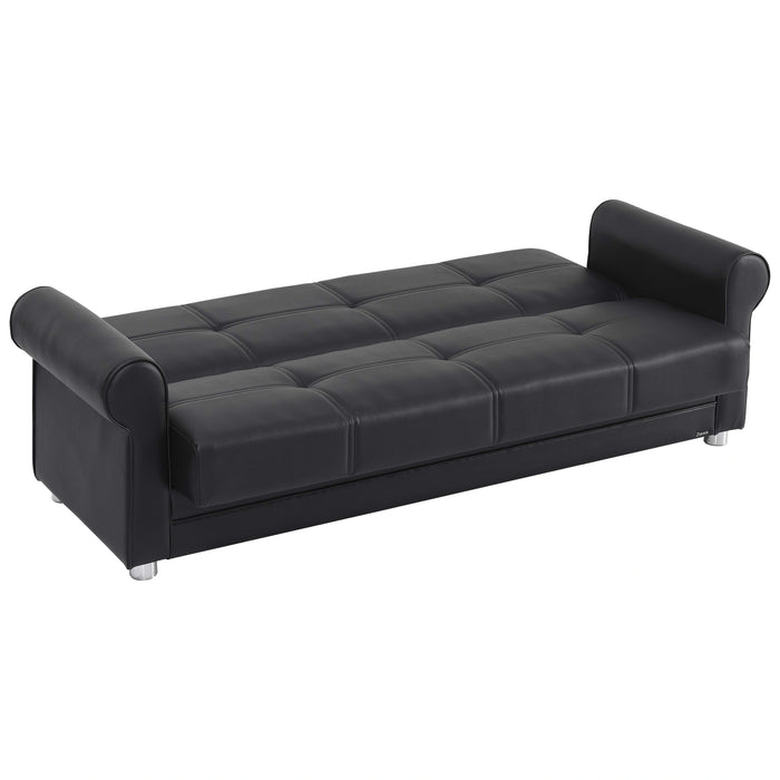 Ottomanson Avalon Collection Upholstered Convertible Sofabed with Storage