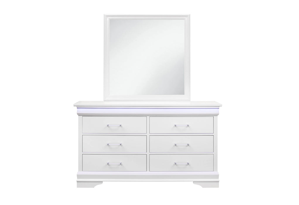 Charlie Twin Bed, Dresser, Mirror, and Nightstand