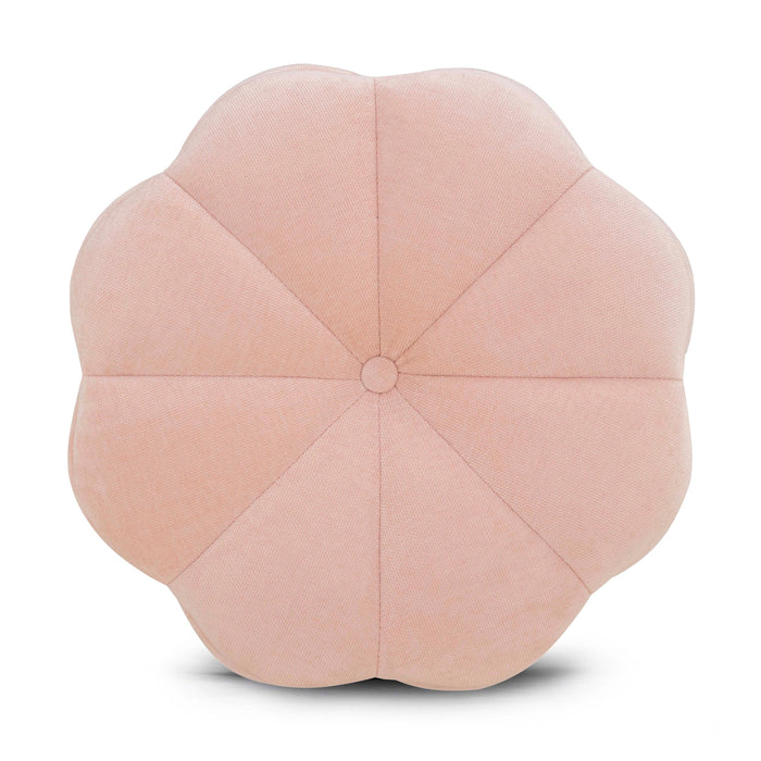 Fleur Textured Performance Velvet Storage Ottoman