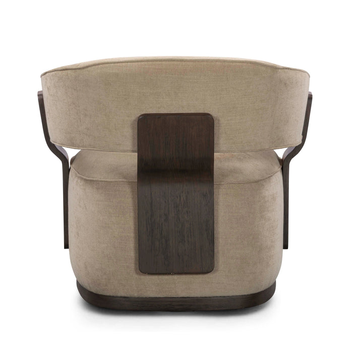 Madison Linen Performance Chenille Swivel Accent Chair