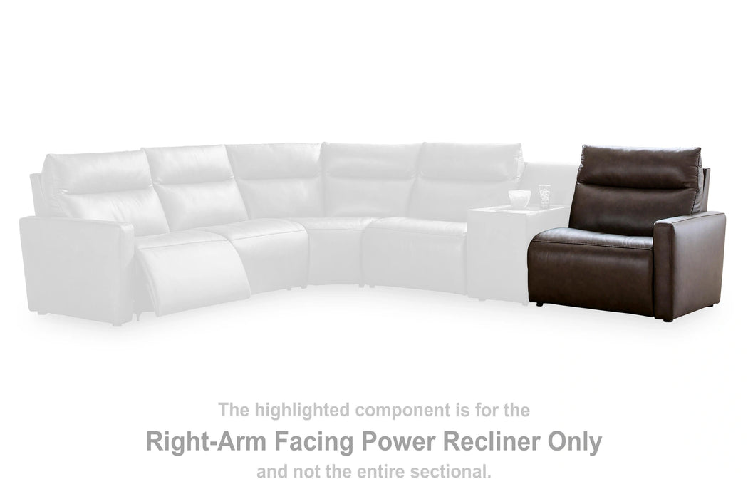 ModZ Power Reclining Sectional with Audio Console